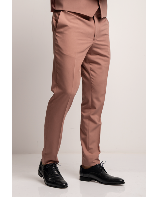 Κοστούμι Black Papigion Lοyka σομόν SLIM FIT