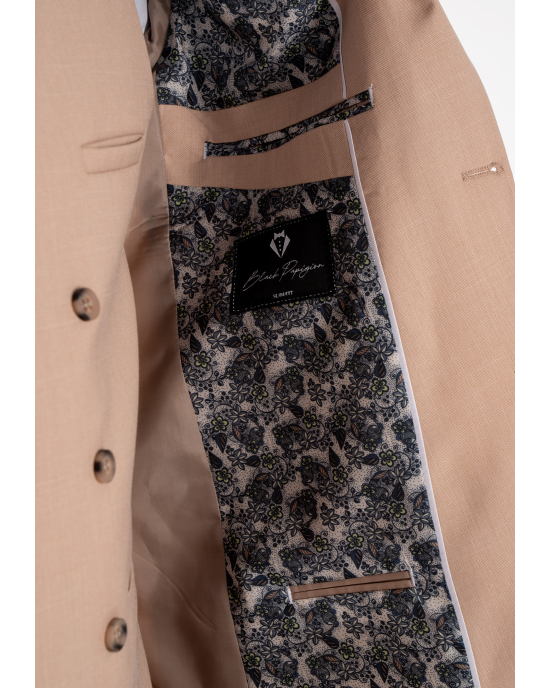 Κοστούμι Black Papigion Toscany σομόν SLIM FIT