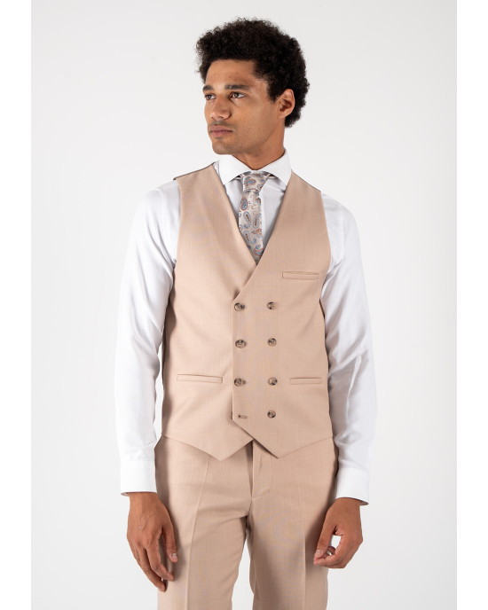 Κοστούμι Black Papigion Toscany σομόν SLIM FIT