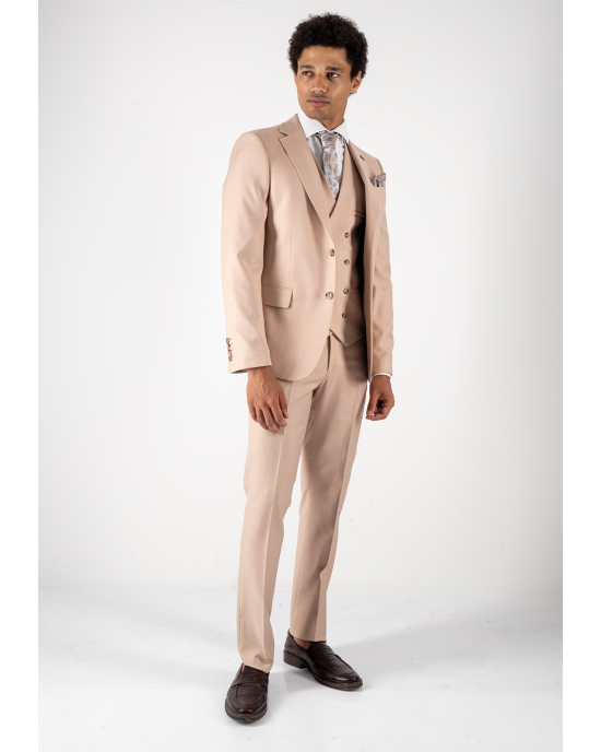 Κοστούμι Black Papigion Toscany σομόν SLIM FIT