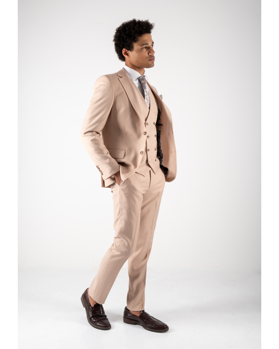 Κοστούμι Black Papigion Toscany σομόν SLIM FIT