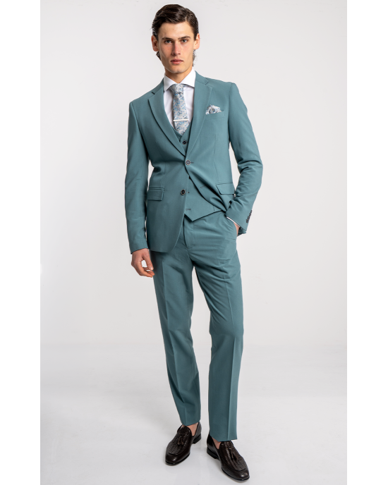 Κοστούμι Lexton πετρόλ SLIM FIT