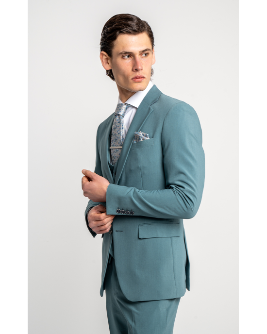 Κοστούμι Lexton πετρόλ SLIM FIT