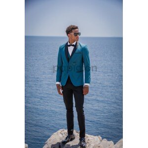 Κοστούμι Black Papigion πετρόλ