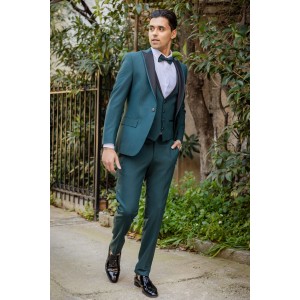 Κοστούμι 19V69 Italia Versace Abbigliamento Mario πετρόλ Κοστούμι 19V69 Italia Versace Abbigliamento Mario πετρόλ