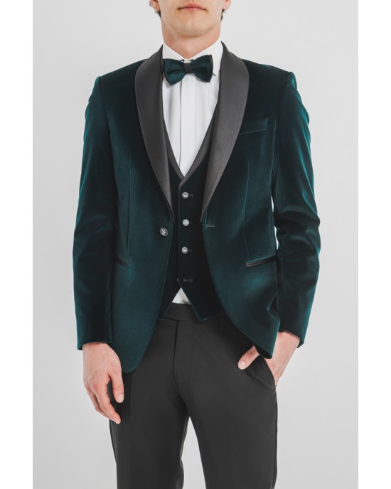 Κοστούμι Versace πετρόλ SLIM FIT