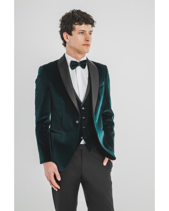 Κοστούμι Versace πετρόλ SLIM FIT