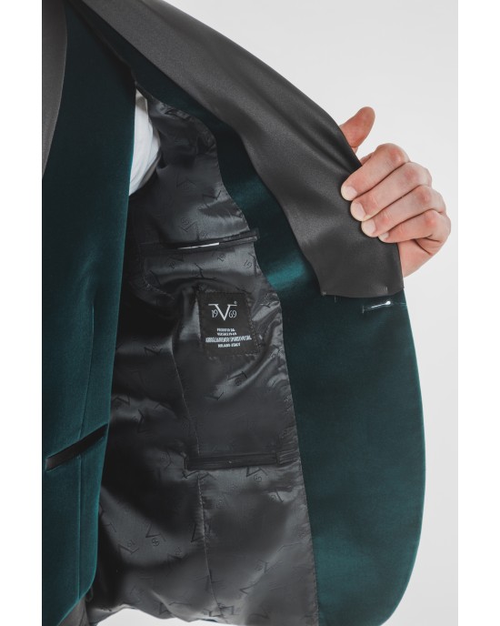 Κοστούμι Versace πετρόλ SLIM FIT