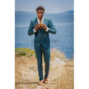 Κοστούμι Black Papigion πετρόλ