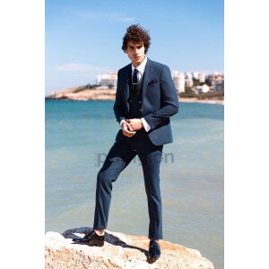 Κοστούμι 19V69 Italia Versace Abbigliamento Fransesco πετρόλ