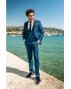 Κοστούμι Guy Laroche Homme πετρόλ SLIM FIT
