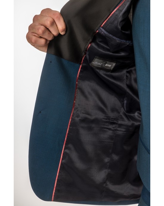 Κοστούμι Guy Laroche Homme πετρόλ SLIM FIT