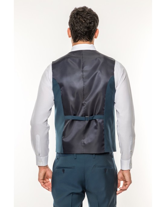 Κοστούμι Guy Laroche Homme πετρόλ SLIM FIT