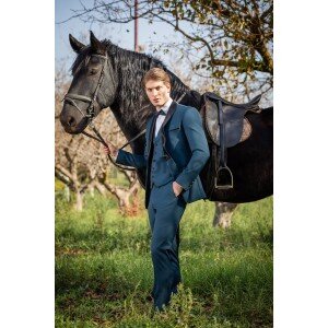 Κοστούμι Vittorio Smokin πετρόλ Κοστούμι Vittorio Smokin πετρόλ