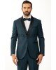 Κοστούμι Vittorio Smokin πετρόλ SLIM FIT