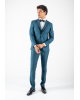 Κοστούμι Guy Laroche Homme πετρόλ SLIM FIT