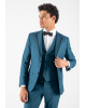 Κοστούμι Guy Laroche Homme πετρόλ SLIM FIT