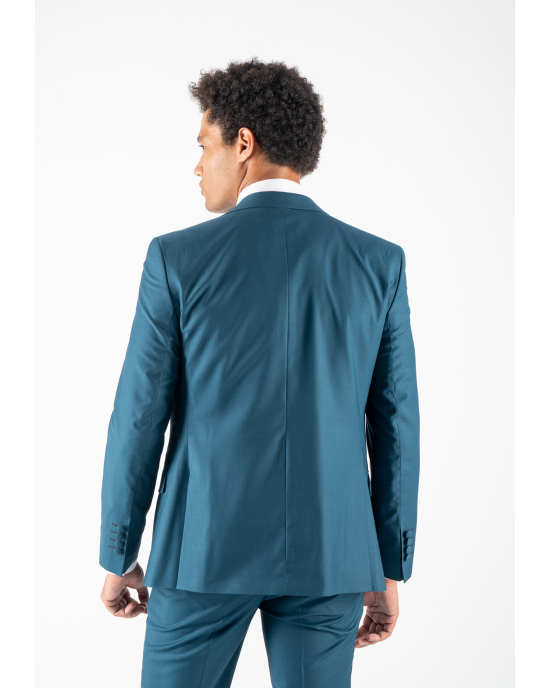 Κοστούμι Guy Laroche Homme πετρόλ SLIM FIT