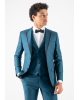 Κοστούμι Guy Laroche Homme πετρόλ SLIM FIT