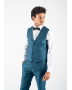 Κοστούμι Guy Laroche Homme πετρόλ SLIM FIT