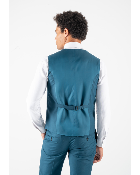 Κοστούμι Guy Laroche Homme πετρόλ SLIM FIT