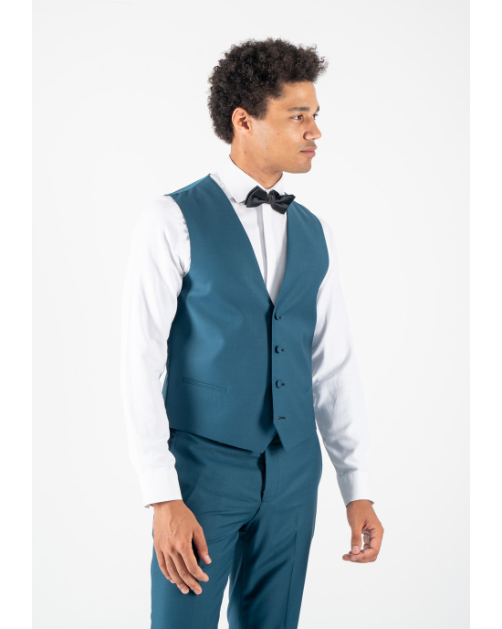 Κοστούμι Guy Laroche Homme πετρόλ SLIM FIT