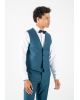 Κοστούμι Guy Laroche Homme πετρόλ SLIM FIT