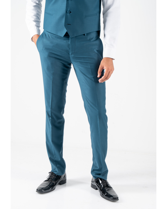 Κοστούμι Guy Laroche Homme πετρόλ SLIM FIT