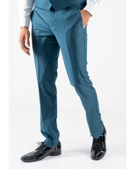 Κοστούμι Guy Laroche Homme πετρόλ SLIM FIT