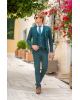 Κοστούμι Black Papigion πετρόλ SLIM FIT