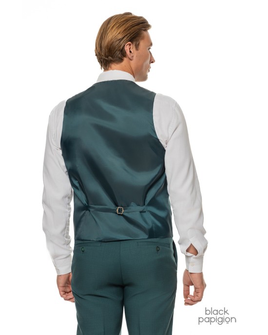 Κοστούμι Black Papigion πετρόλ SLIM FIT