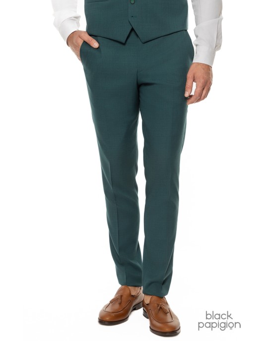 Κοστούμι Black Papigion πετρόλ SLIM FIT