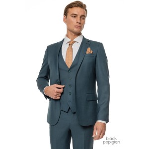 Κοστούμι Black Papigion πετρόλ Κοστούμι Black Papigion πετρόλ