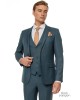 Κοστούμι Black Papigion πετρόλ SLIM FIT