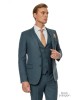Κοστούμι Black Papigion πετρόλ SLIM FIT