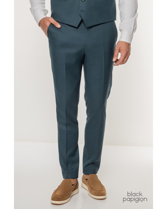 Κοστούμι Black Papigion πετρόλ SLIM FIT