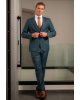 Κοστούμι Black Papigion πετρόλ SLIM FIT