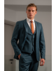 Κοστούμι Black Papigion πετρόλ SLIM FIT