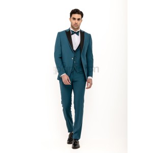 Κοστούμι 19V69 Italia Versace Abbigliamento Barroni πετρόλ Κοστούμι 19V69 Italia Versace Abbigliamento Barroni πετρόλ