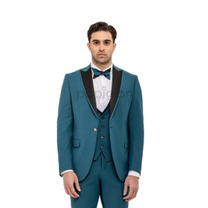 Κοστούμι 19V69 Italia Versace Abbigliamento Barroni πετρόλ Κοστούμι 19V69 Italia Versace Abbigliamento Barroni πετρόλ