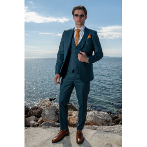 Κοστούμι Black Papigion Veneto πετρόλ