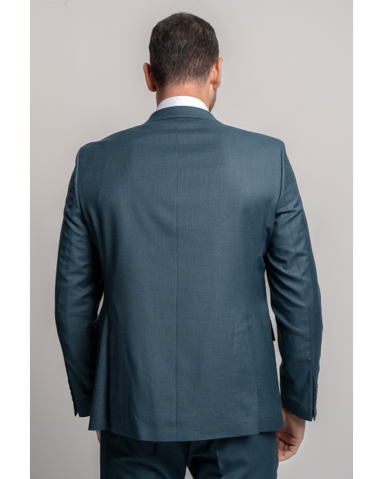 Κοστούμι Black Papigion Veneto πετρόλ SLIM FIT