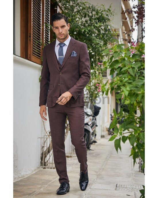 Κοστούμι Vittorio Vernole εκάι SLIM FIT