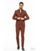 Κοστούμι Vittorio Adriano κεραμιδί SLIM FIT