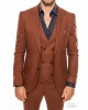 Κοστούμι Vittorio Adriano κεραμιδί SLIM FIT