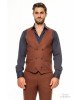 Κοστούμι Vittorio Adriano κεραμιδί SLIM FIT