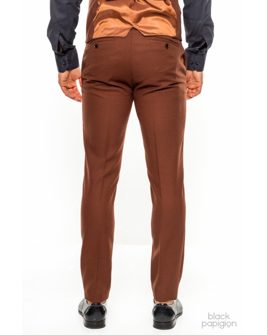 Κοστούμι Vittorio Adriano κεραμιδί SLIM FIT
