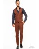 Κοστούμι Vittorio Adriano κεραμιδί SLIM FIT