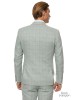 Κοστούμι Black Papigion μέντας με καρό πράσινο SLIM FIT
