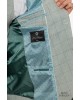 Κοστούμι Black Papigion μέντας με καρό πράσινο SLIM FIT